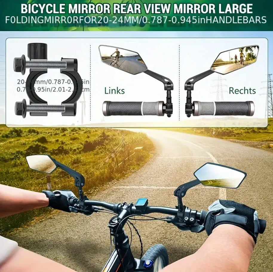 2-Pack Bicycle Rearview Mirrors